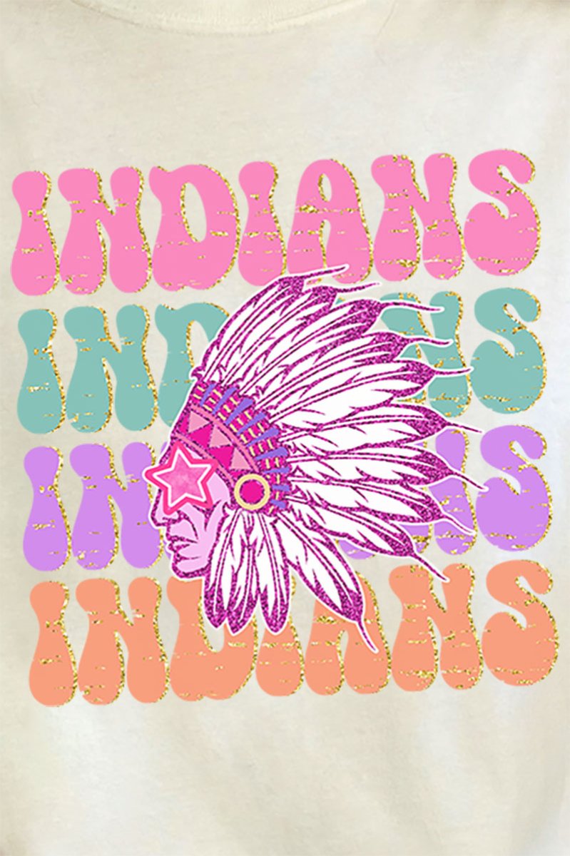 Indians Spirit Comfort Colors Adult Ring - Spun Cotton Tee - Wholesale Accessory Market