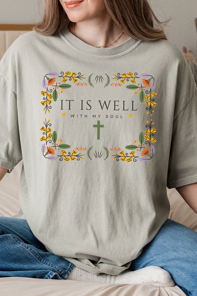 It Is Well With My Soul Comfort Colors Adult Ring - Spun Cotton Tee - Wholesale Accessory Market