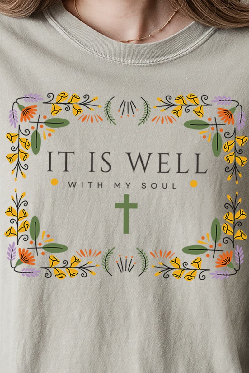 It Is Well With My Soul Comfort Colors Adult Ring - Spun Cotton Tee - Wholesale Accessory Market