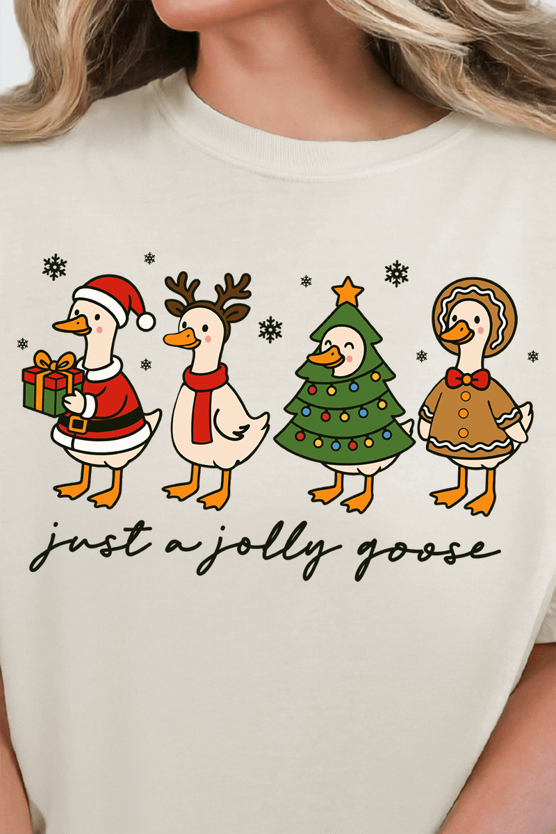 Just A Jolly Goose Comfort Colors Adult Ring - Spun Cotton Tee - Wholesale Accessory Market