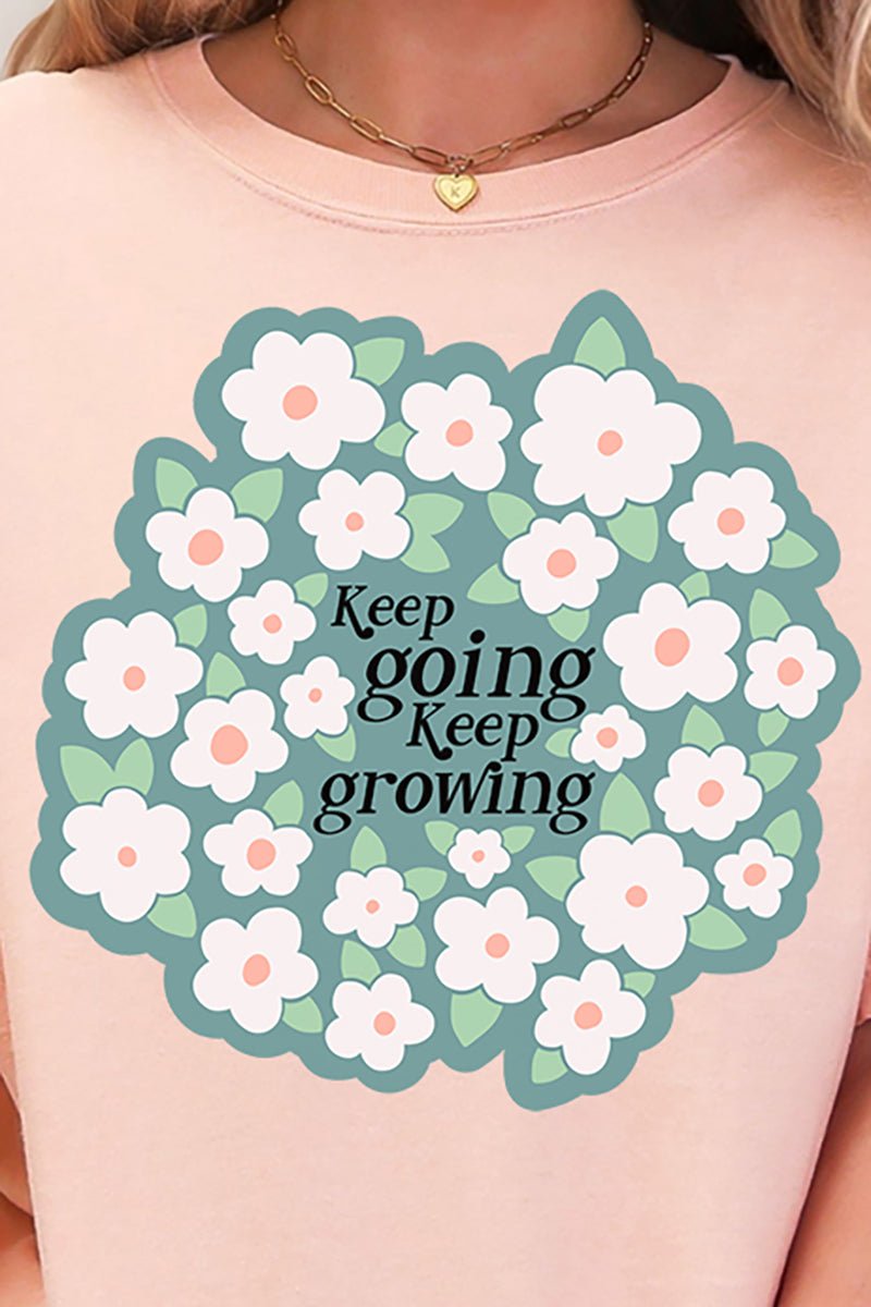 Keep Going Keep Growing Comfort Colors Adult Ring - Spun Cotton Tee - Wholesale Accessory Market