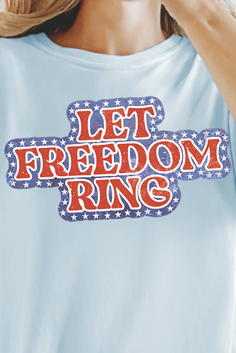 Let Freedom Ring Comfort Colors Adult Ring - Spun Cotton Tee - Wholesale Accessory Market