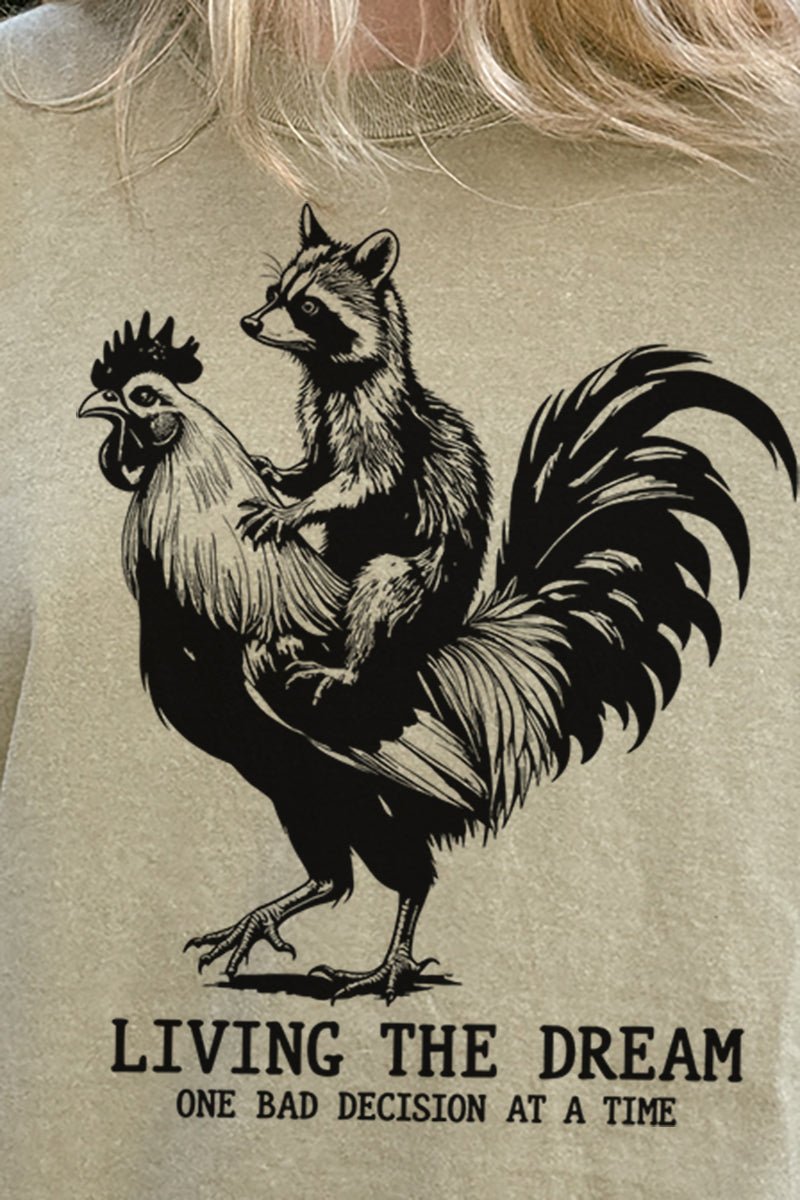 Living The Dream Comfort Colors Adult Ring - Spun Cotton Tee - Wholesale Accessory Market