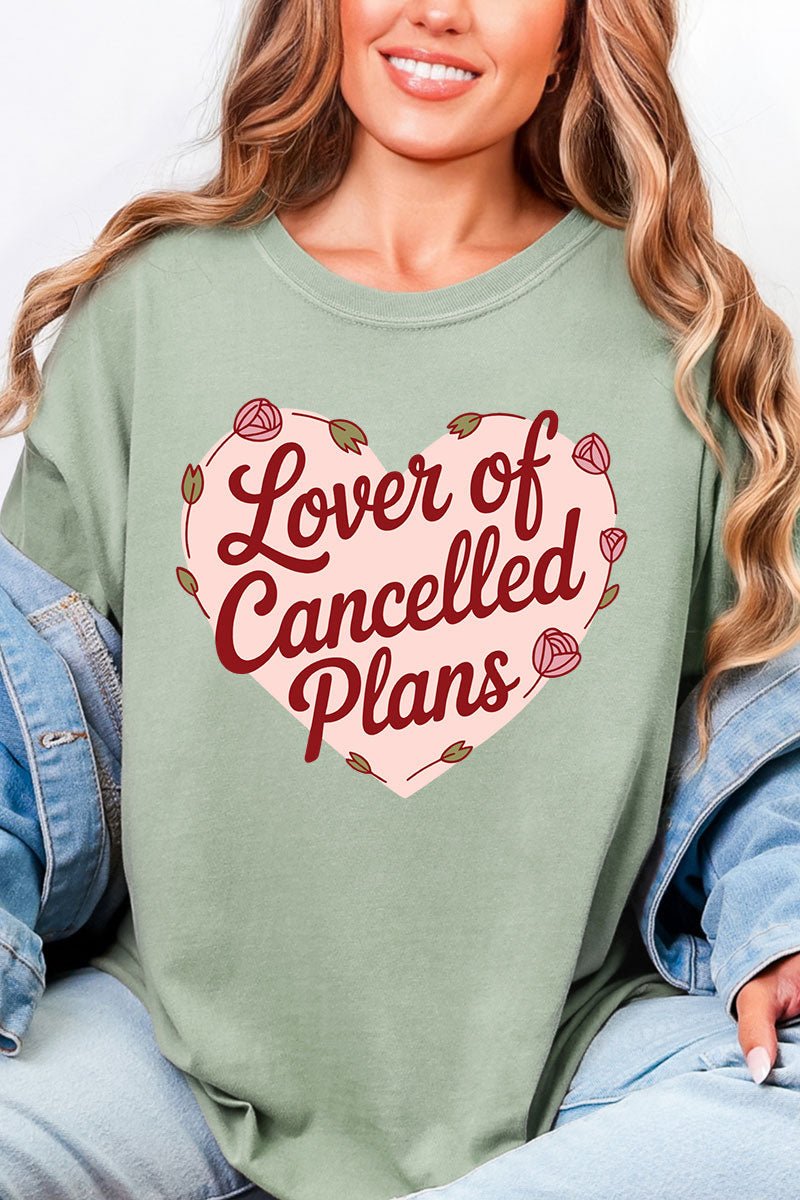 Lover Of Cancelled Plans Comfort Colors Adult Ring - Spun Cotton Tee - Wholesale Accessory Market