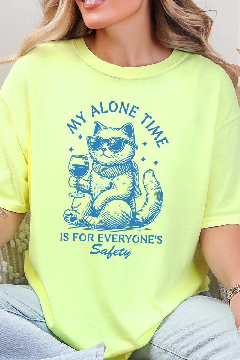 My Alone Time Is For Everyone's Safety Comfort Colors Adult Ring - Spun Cotton Tee - Wholesale Accessory Market
