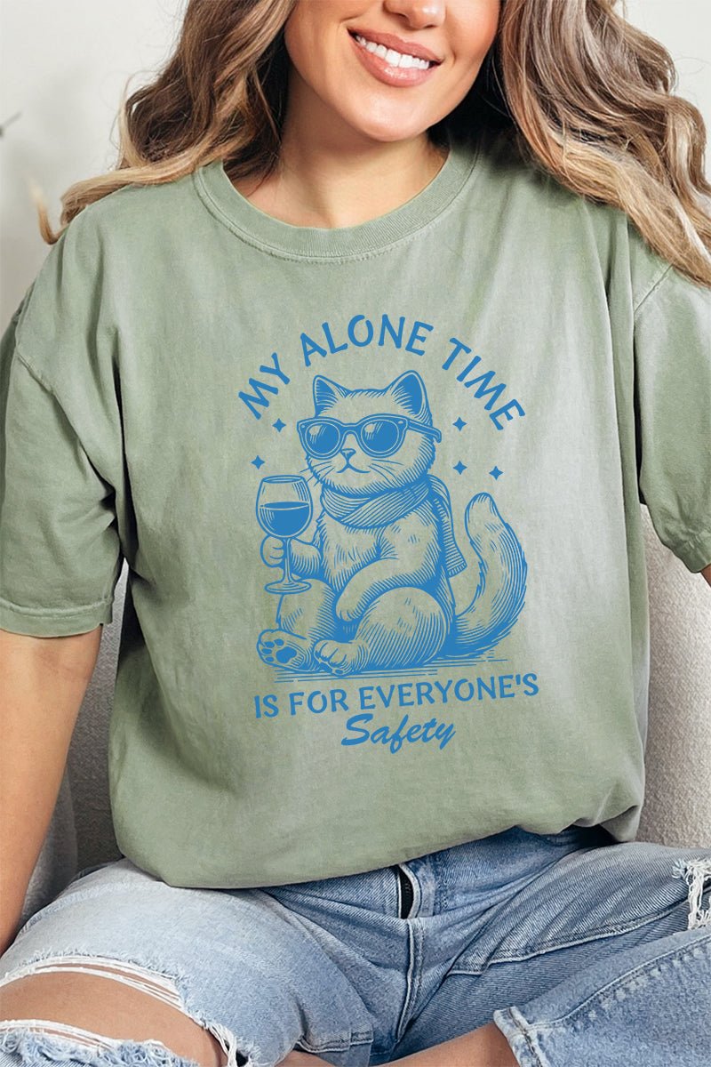 My Alone Time Is For Everyone's Safety Comfort Colors Adult Ring - Spun Cotton Tee - Wholesale Accessory Market