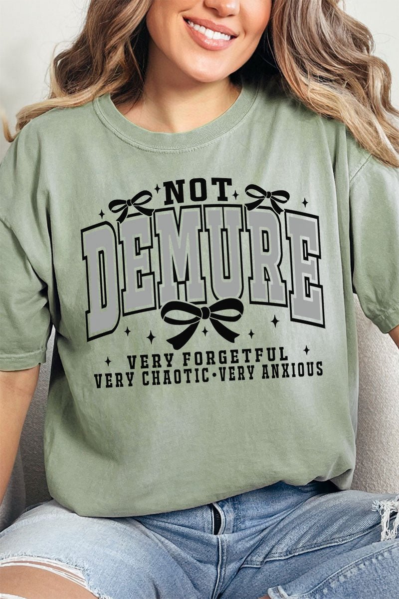 Not Demure Very Distracted Comfort Colors Adult Ring - Spun Cotton Tee - Wholesale Accessory Market