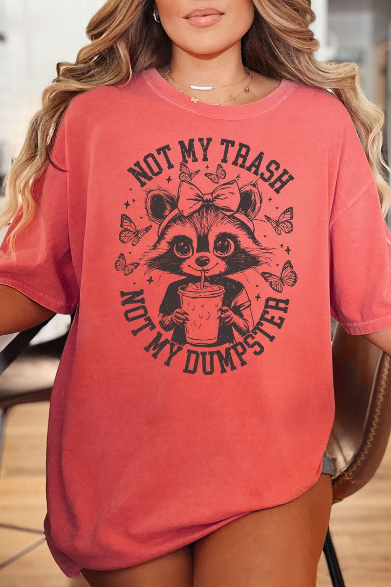 Not My Trash Not My Dumpster Comfort Colors Adult Ring - Spun Cotton Tee - Wholesale Accessory Market
