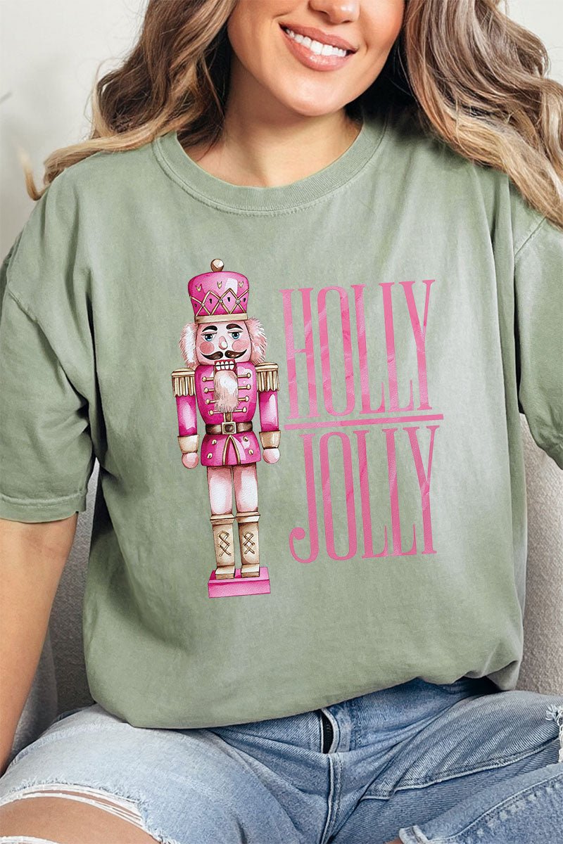 Nutcracker Holly Jolly Comfort Colors Adult Ring - Spun Cotton Tee - Wholesale Accessory Market