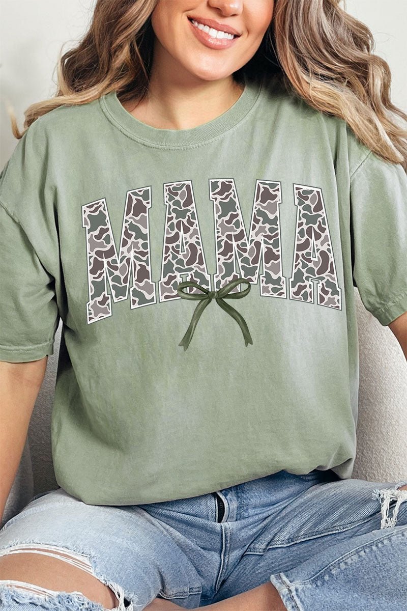 Old Camo Mama Comfort Colors Adult Ring - Spun Cotton Tee - Wholesale Accessory Market