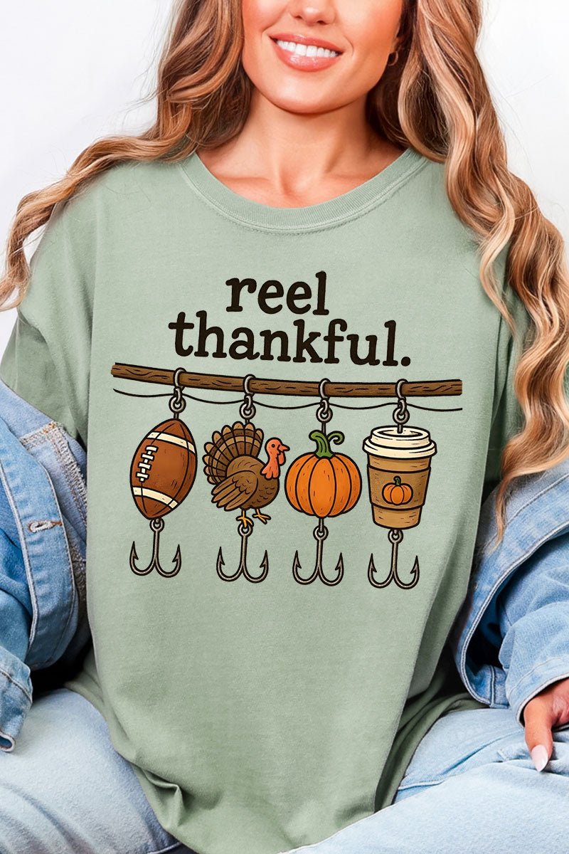 Reel Thankful Comfort Colors Adult Ring - Spun Cotton Tee - Wholesale Accessory Market
