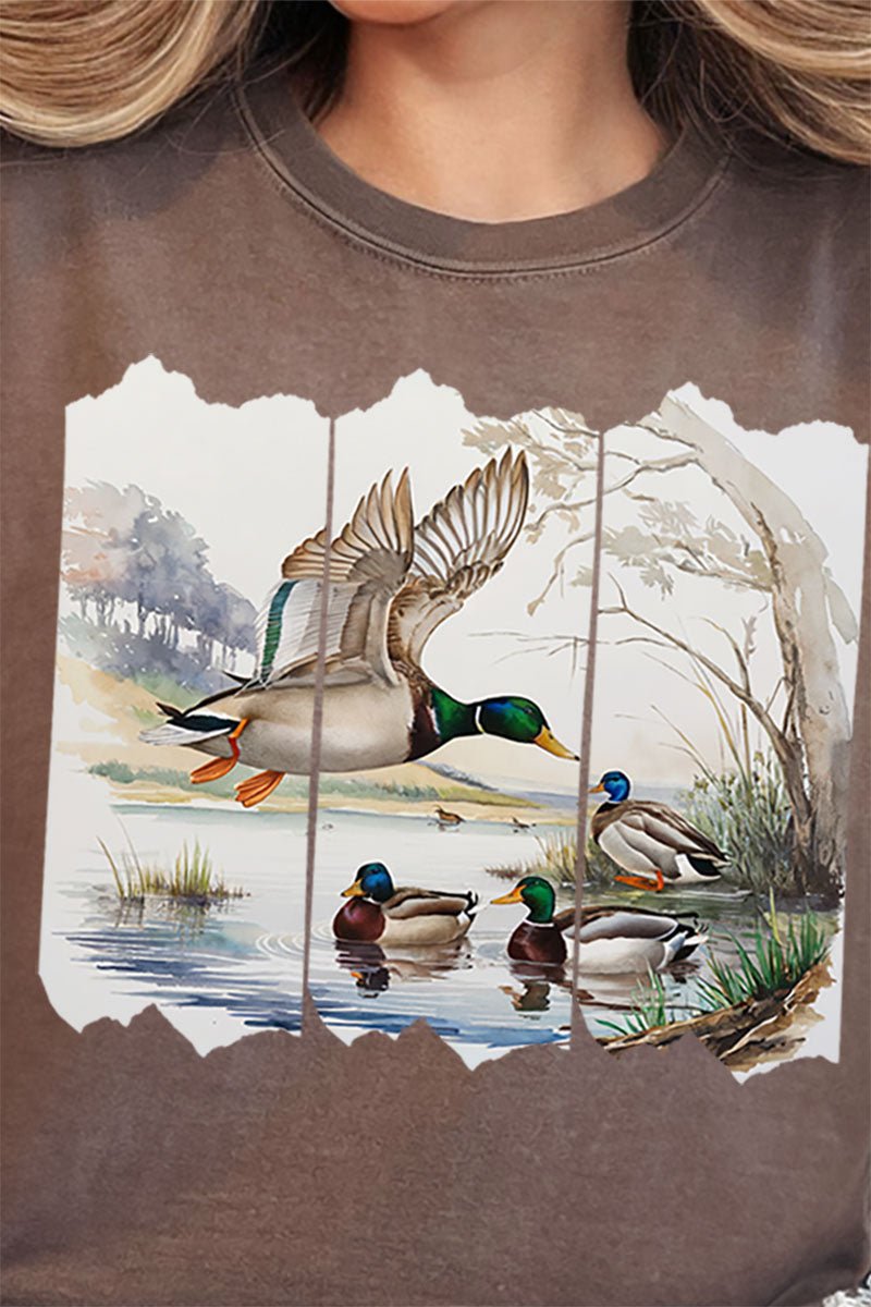Scenic Mallards Comfort Colors Adult Ring - Spun Cotton Tee - Wholesale Accessory Market