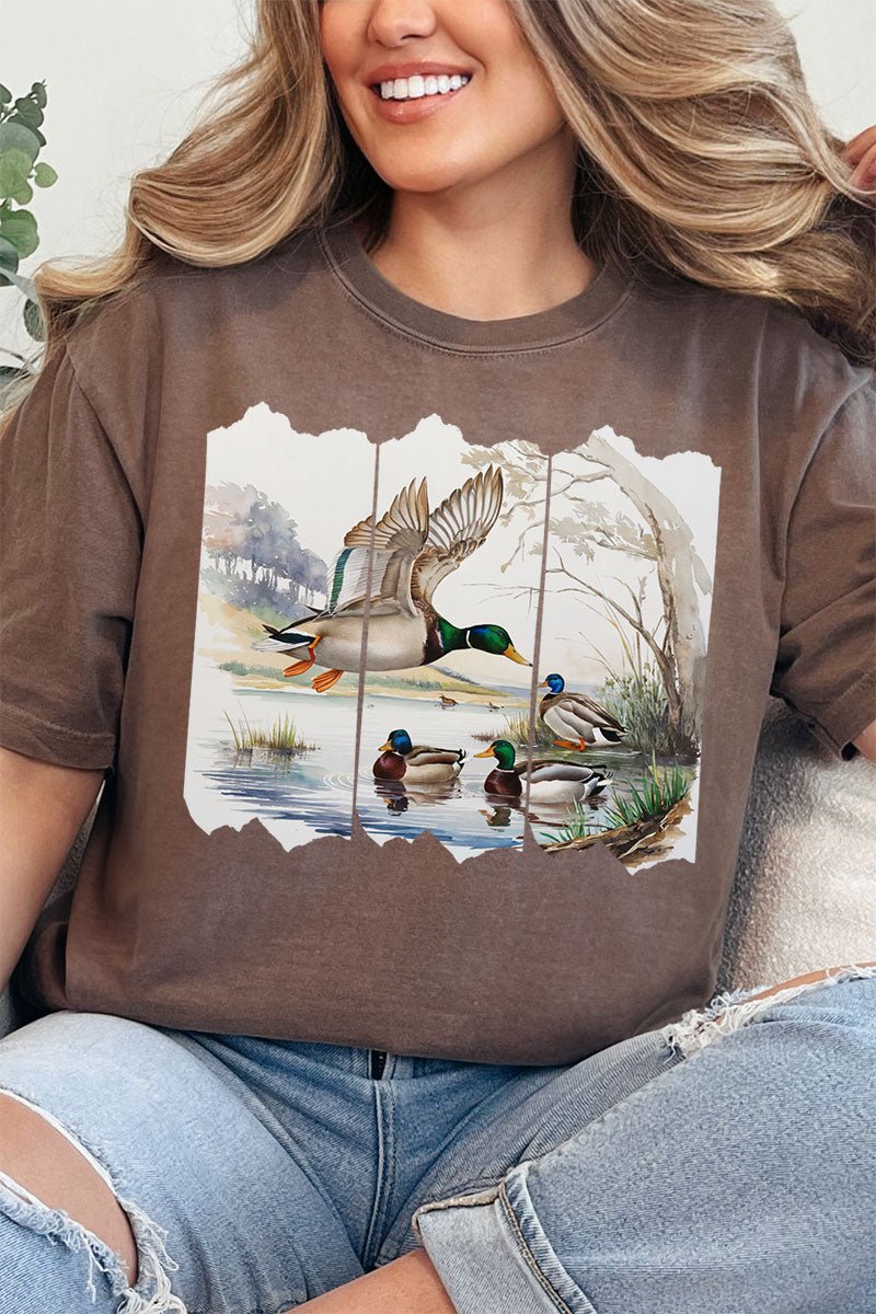 Scenic Mallards Comfort Colors Adult Ring - Spun Cotton Tee - Wholesale Accessory Market
