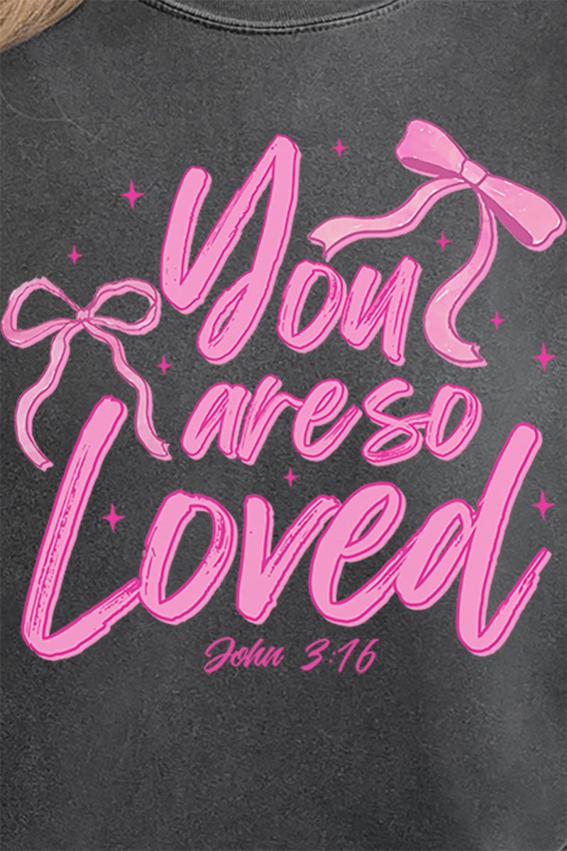 Script So Loved Comfort Colors Adult Ring - Spun Cotton Tee - Wholesale Accessory Market