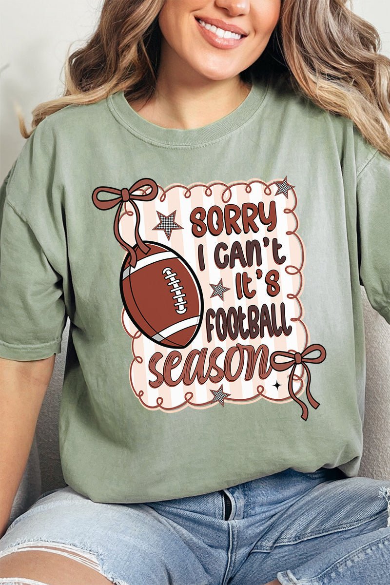 Sorry It's Football Season Comfort Colors Adult Ring - Spun Cotton Tee - Wholesale Accessory Market