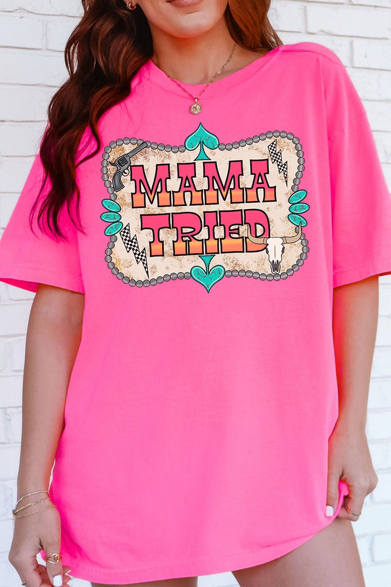Spades Mama Tried Comfort Colors Adult Ring - Spun Cotton Tee - Wholesale Accessory Market