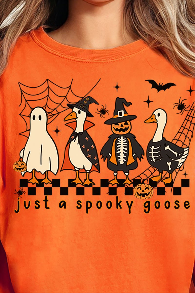Spooky Goose Comfort Colors Adult Ring - Spun Cotton Tee - Wholesale Accessory Market