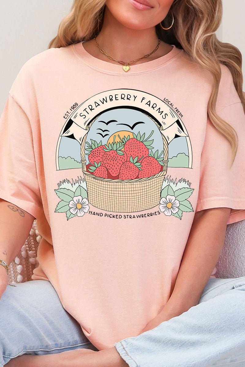 Strawberry Farms Comfort Colors Adult Ring - Spun Cotton Tee - Wholesale Accessory Market