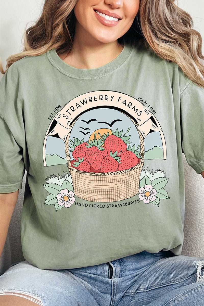 Strawberry Farms Comfort Colors Adult Ring - Spun Cotton Tee - Wholesale Accessory Market