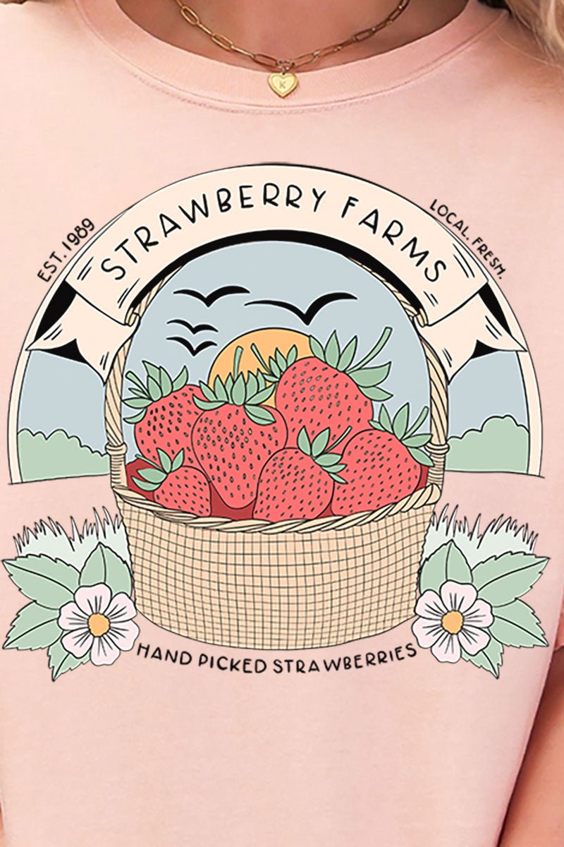 Strawberry Farms Comfort Colors Adult Ring - Spun Cotton Tee - Wholesale Accessory Market