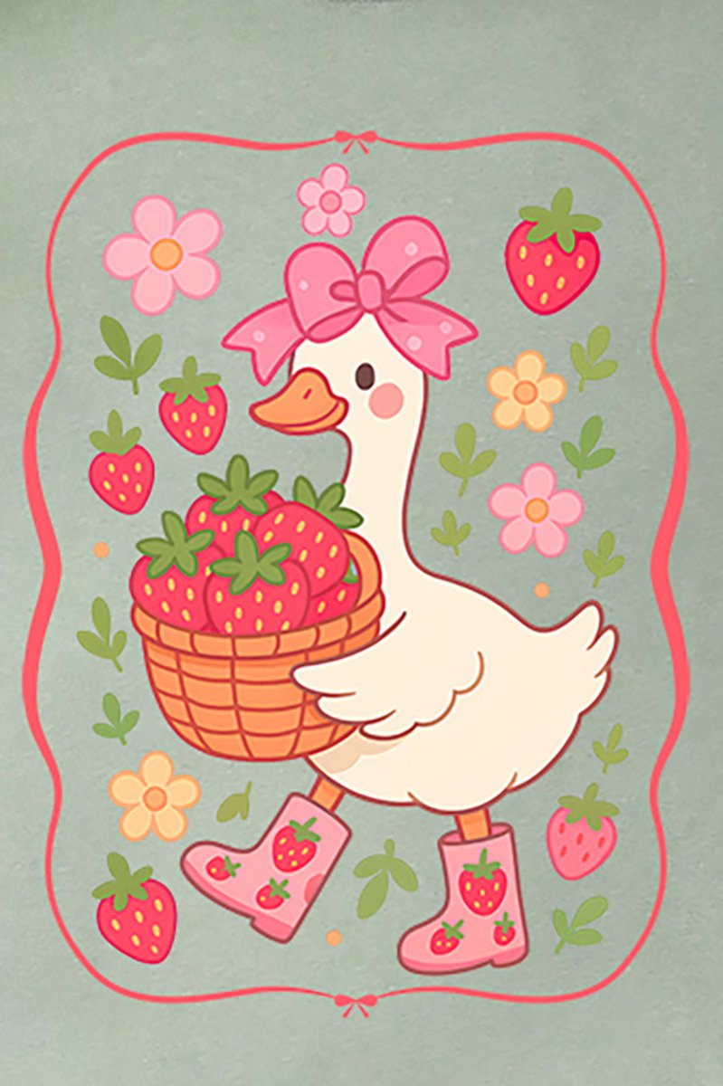 Strawberry Goose Comfort Colors Adult Ring - Spun Cotton Tee - Wholesale Accessory Market