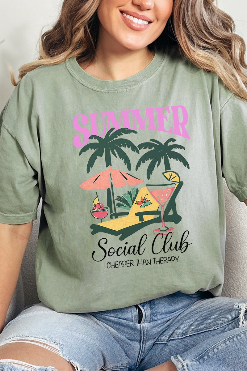 Summer Social Club Comfort Colors Adult Ring - Spun Cotton Tee - Wholesale Accessory Market
