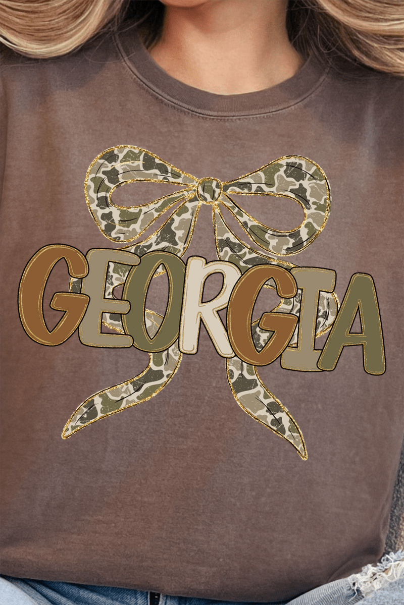 Sweet Home Camo Georgia Comfort Colors Adult Ring - Spun Cotton Tee - Wholesale Accessory Market