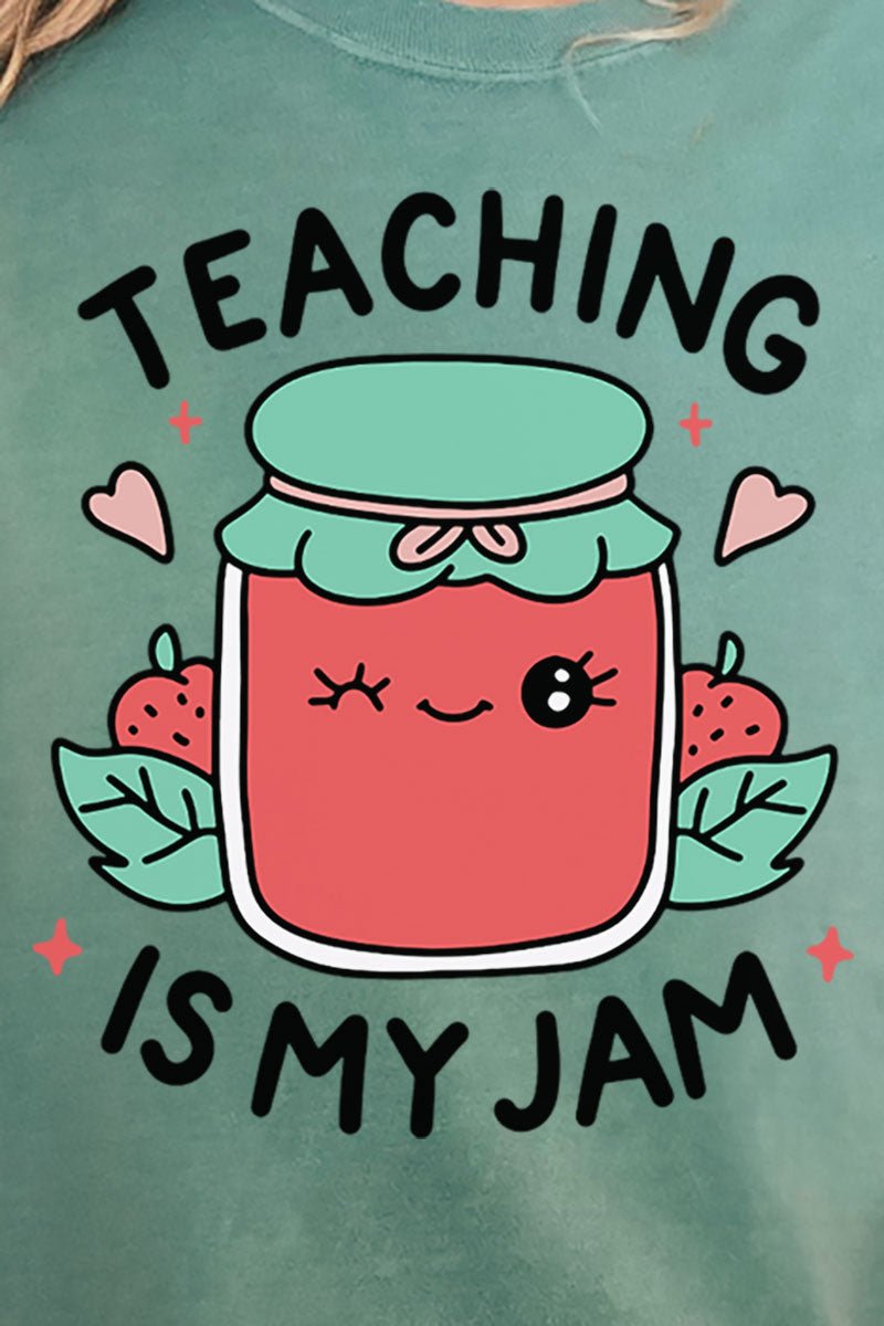 Teaching Is My Jam Comfort Colors Adult Ring - Spun Cotton Tee - Wholesale Accessory Market