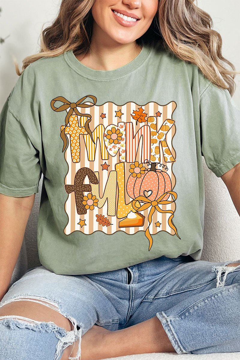 Thankful Doodle Coquette Comfort Colors Adult Ring - Spun Cotton Tee - Wholesale Accessory Market