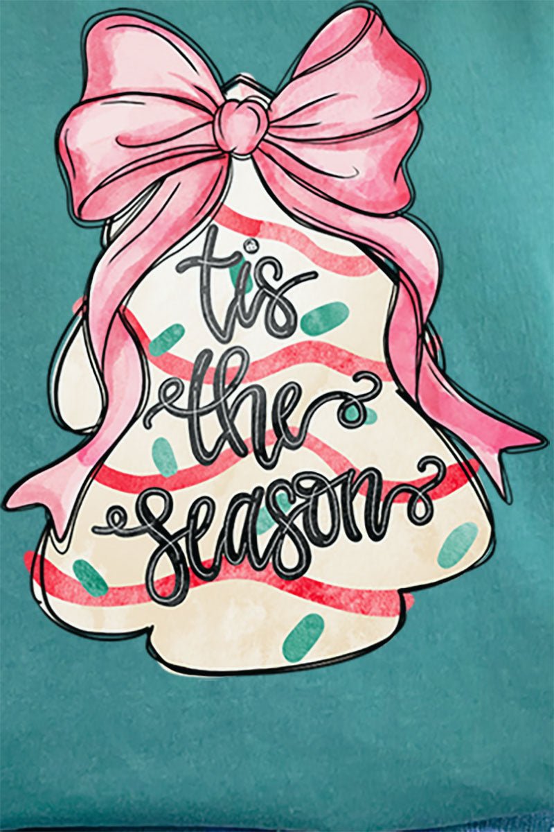 Tis The Season Christmas Cake Comfort Colors Adult Ring - Spun Cotton Tee - Wholesale Accessory Market