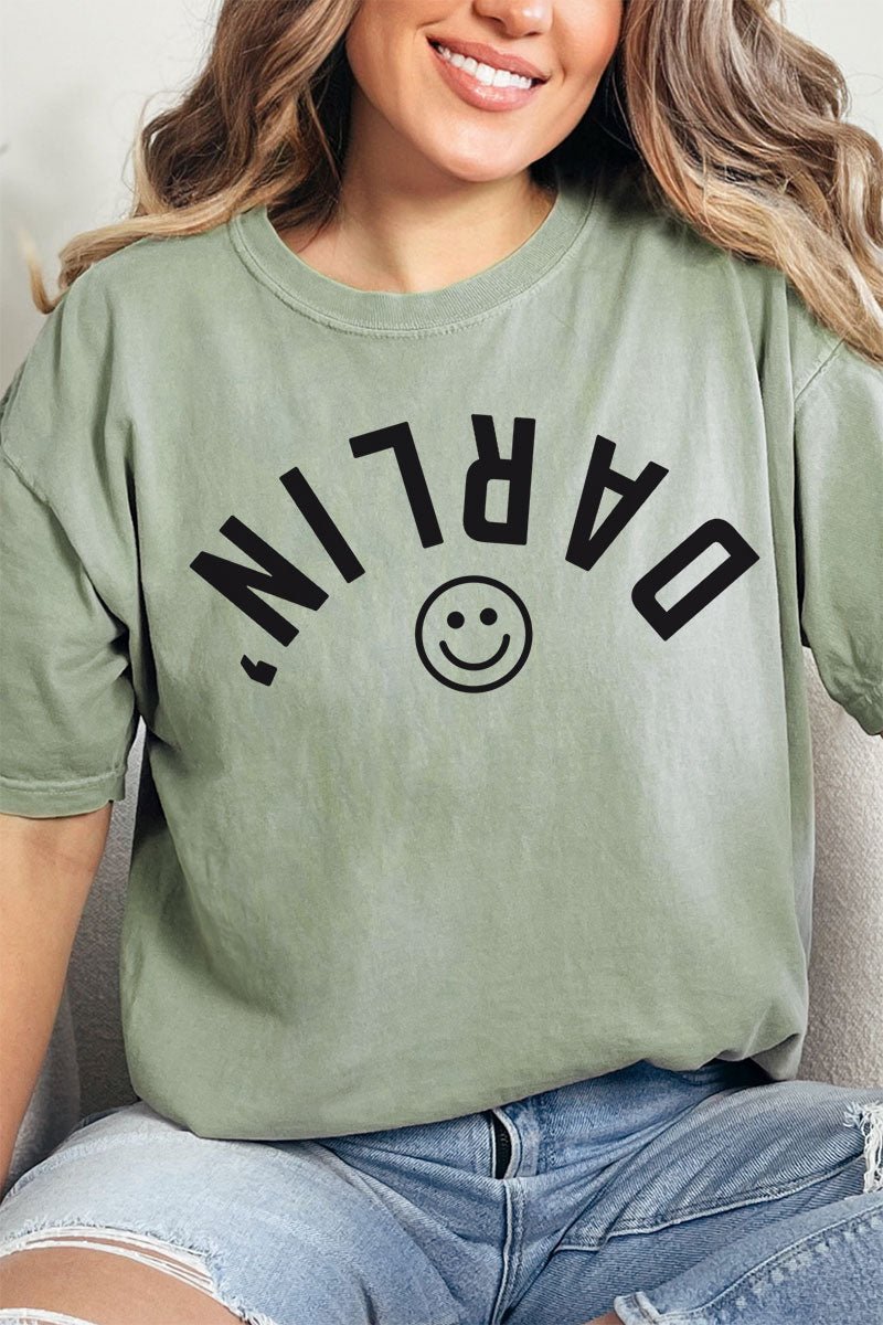 Upside Down Darlin' Comfort Colors Adult Ring - Spun Cotton Tee - Wholesale Accessory Market