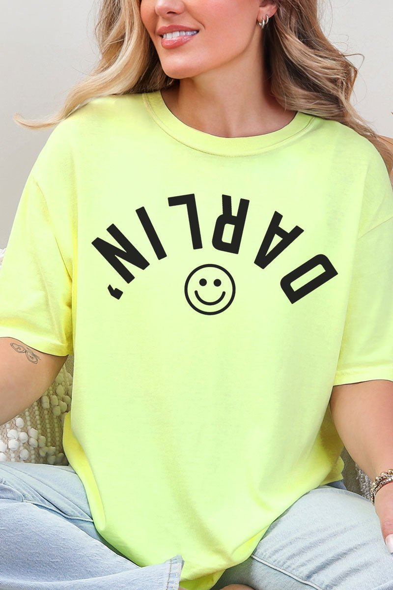 Upside Down Darlin' Comfort Colors Adult Ring - Spun Cotton Tee - Wholesale Accessory Market