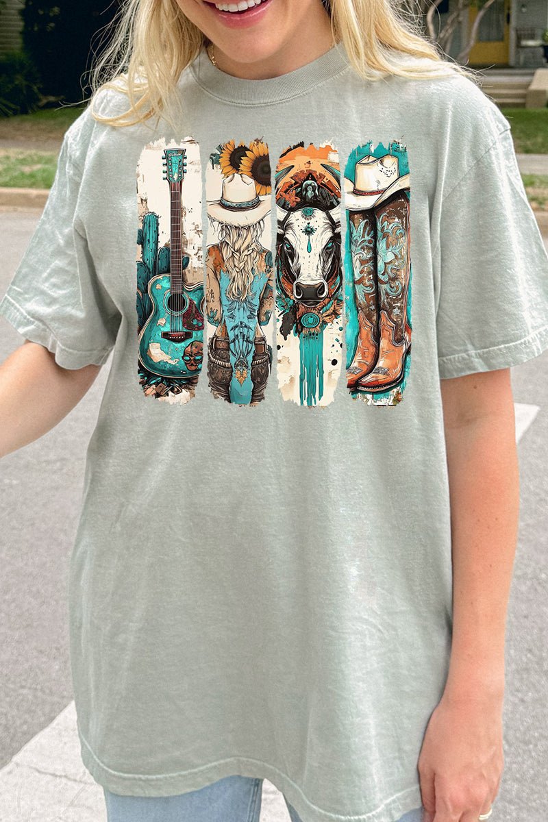 Western Babe Comfort Colors Adult Ring - Spun Cotton Tee - Wholesale Accessory Market