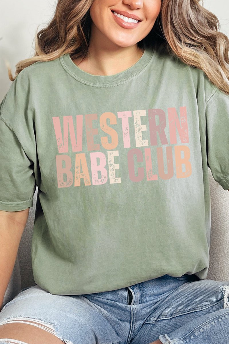 Western Babe Club Comfort Colors Adult Ring - Spun Cotton Tee - Wholesale Accessory Market
