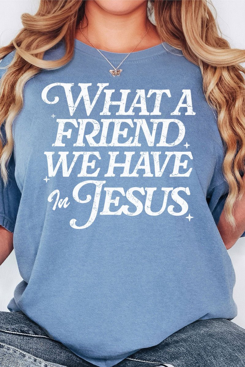 What A Friend Comfort Colors Adult Ring - Spun Cotton Tee - Wholesale Accessory Market