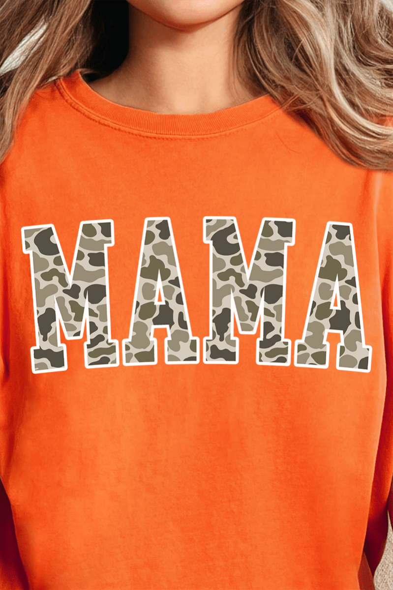 White Mama Camo Comfort Colors Adult Ring - Spun Cotton Tee - Wholesale Accessory Market