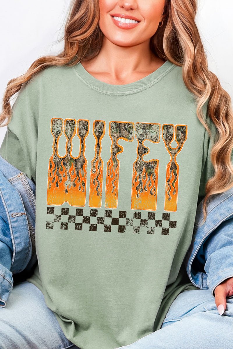 Wildfire Wifey Comfort Colors Adult Ring - Spun Cotton Tee - Wholesale Accessory Market
