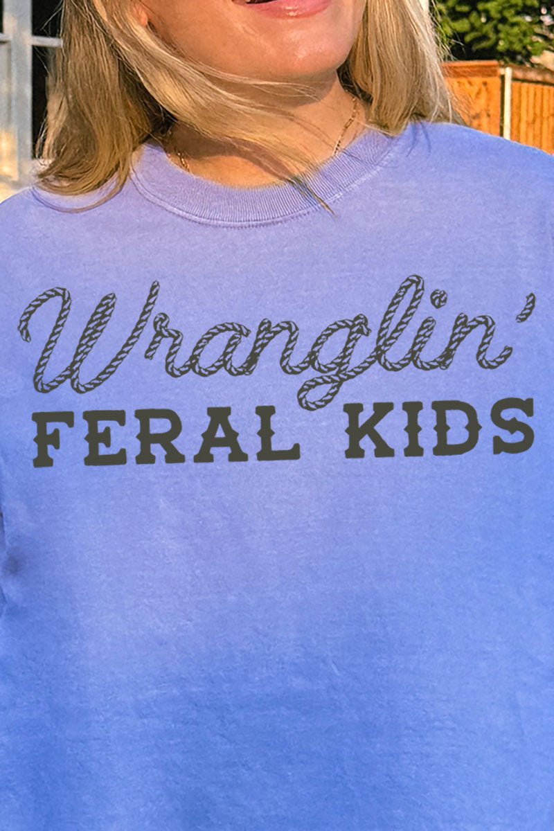 Wranglin' Feral Kids Comfort Colors Adult Ring - Spun Cotton Tee - Wholesale Accessory Market