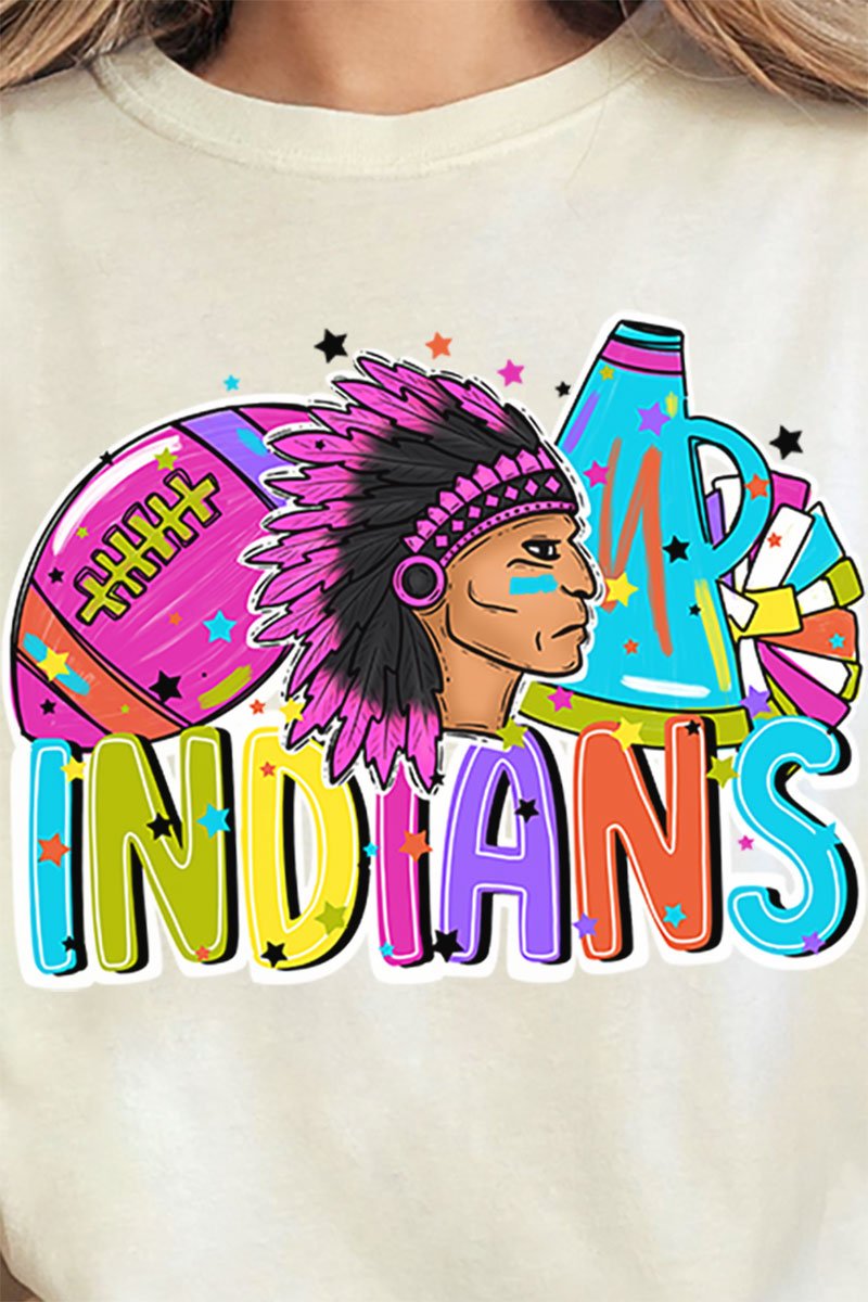 Bright Indians Colorful Comfort Colors Adult Ring - Spun Cotton Tee - Wholesale Accessory Market