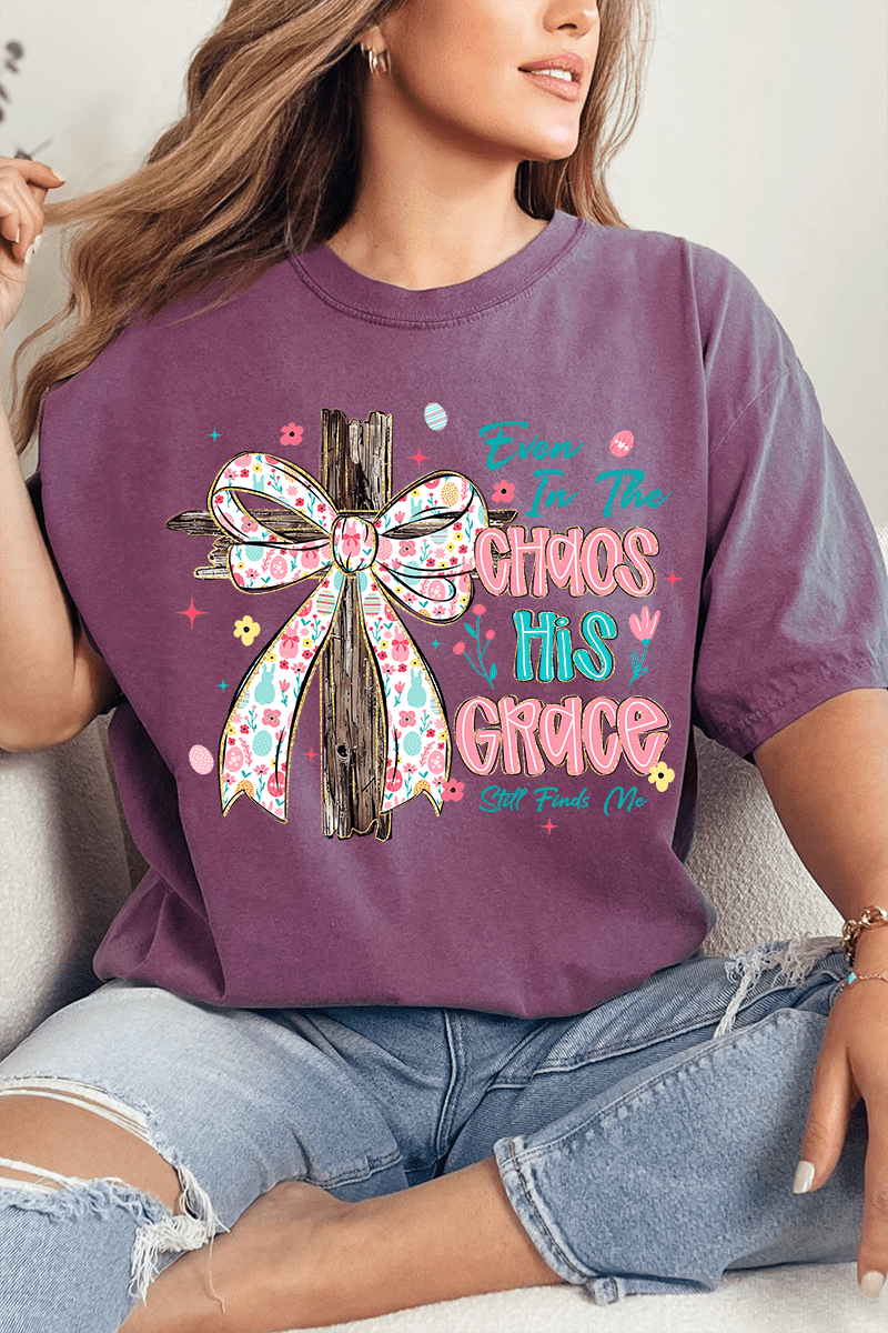 In The Chaos Coquette Cross Comfort Colors Adult Ring-Spun Cotton Tee - Wholesale Accessory Market