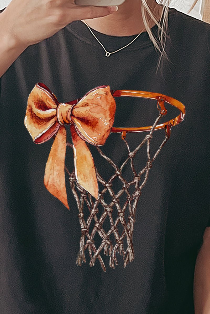 Basketball Girly Coquette Comfort Colors Adult Ring - Spun Cotton Tee - Wholesale Accessory Market
