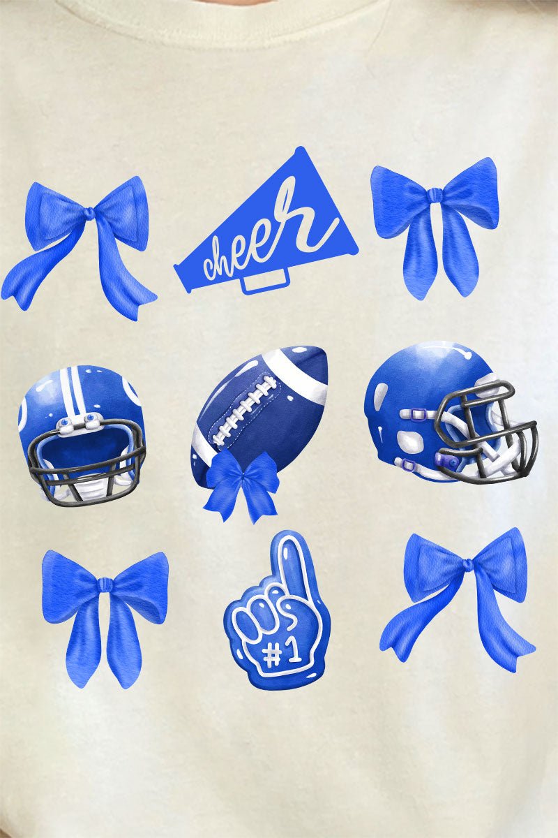 Blue Blitz And Bows Comfort Colors Adult Ring - Spun Cotton Tee - Wholesale Accessory Market