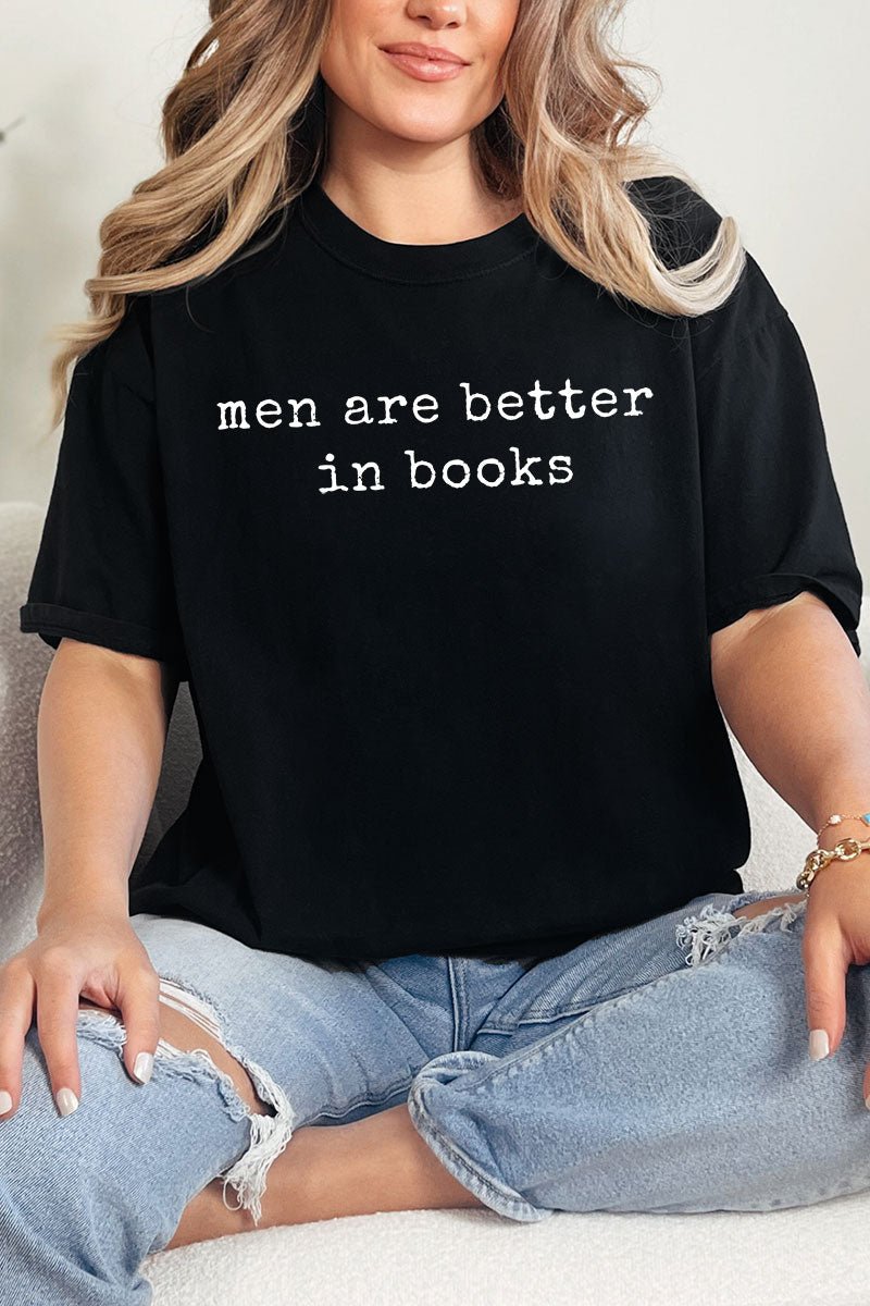 Men Are Better In Books Comfort Colors Adult Ring - Spun Cotton Tee - Wholesale Accessory Market