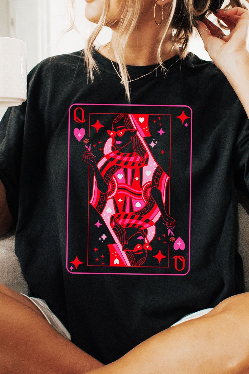 Queen Of Hearts Comfort Colors Adult Ring - Spun Cotton Tee - Wholesale Accessory Market