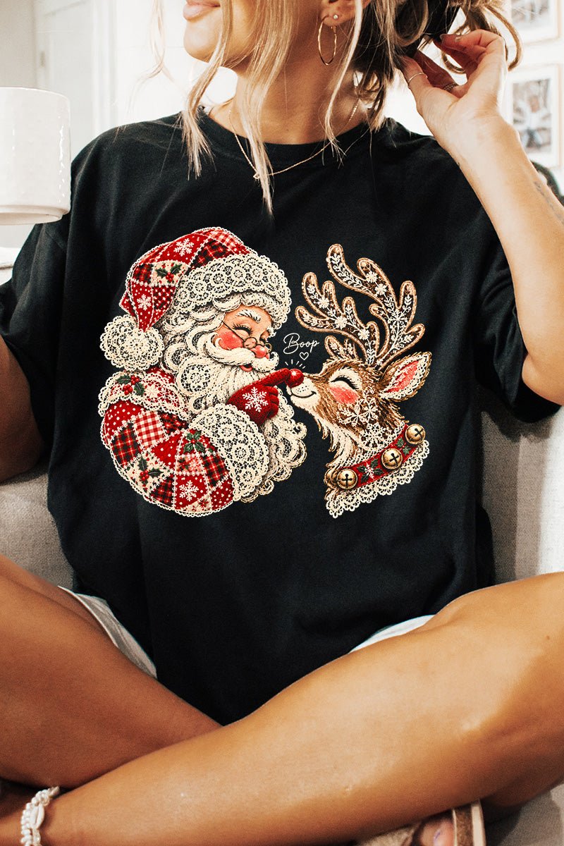 Santa's Christmas Boop Comfort Colors Adult Ring-Spun Cotton Tee - Wholesale Accessory Market