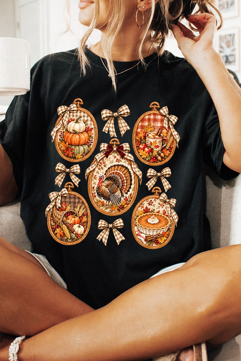 Thanksgiving Portraits Comfort Colors Adult Ring-Spun Cotton Tee - Wholesale Accessory Market