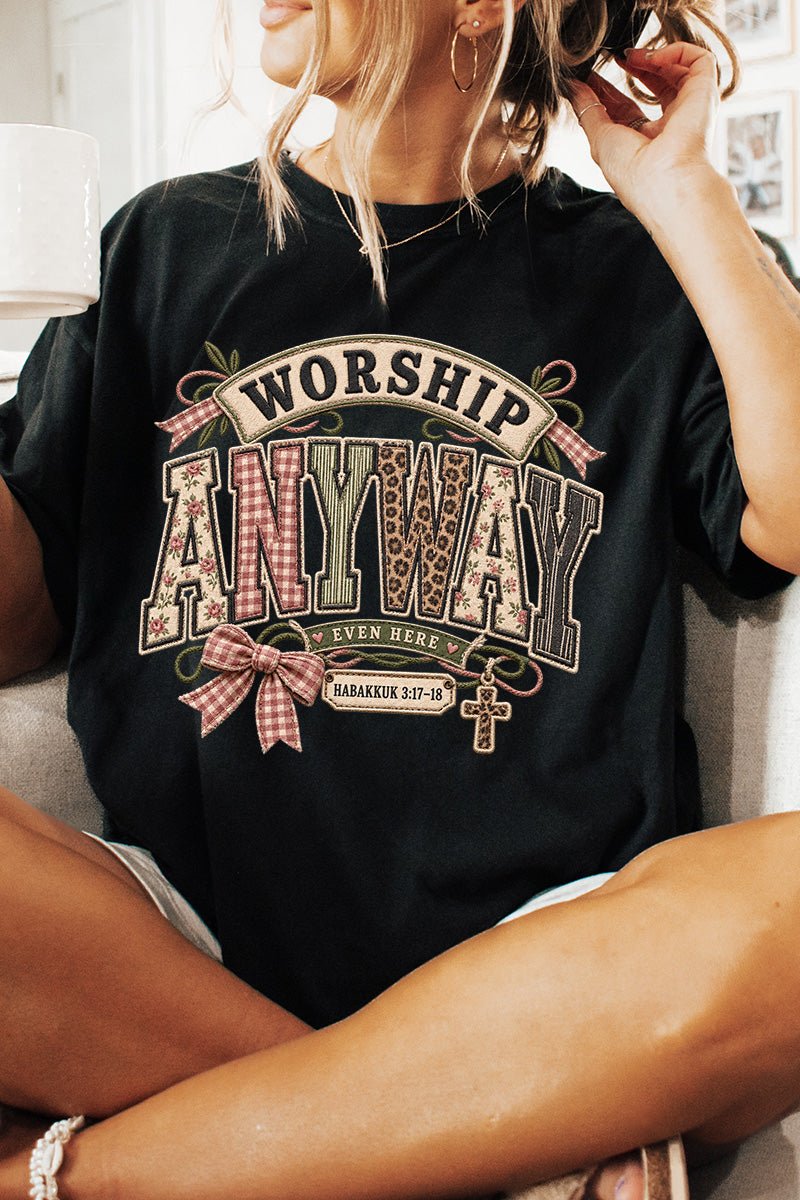 Worship Anyway Comfort Colors Adult Ring-Spun Cotton Tee - Wholesale Accessory Market