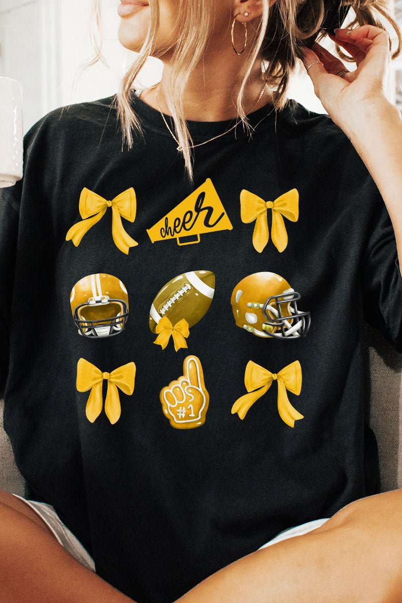 Yellow Blitz And Bows Comfort Colors Adult Ring - Spun Cotton Tee - Wholesale Accessory Market