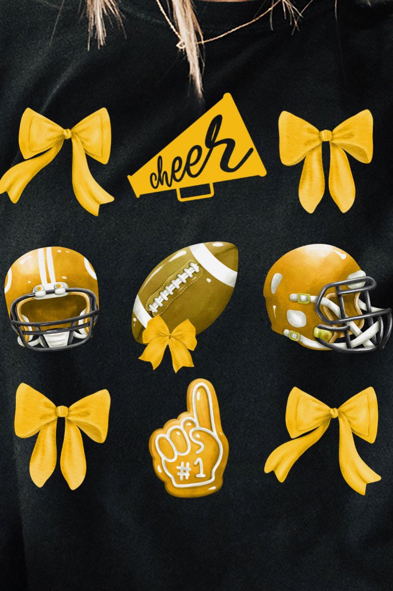 Yellow Blitz And Bows Comfort Colors Adult Ring - Spun Cotton Tee - Wholesale Accessory Market
