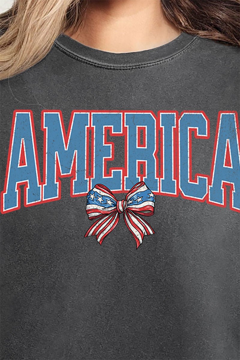 America Bow Comfort Colors Adult Ring - Spun Cotton Tee - Wholesale Accessory Market